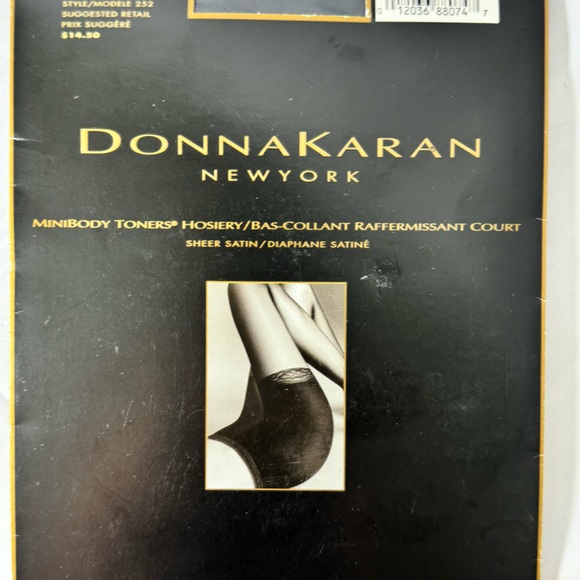 Donna Karan Hosiery Pantyhose Bundle small petite in chocolate, navy, and black - Picture 2 of 8